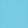 Wave pattern or water texture. Seamless wavy line pattern. Vector illustration Royalty Free Stock Photo